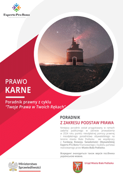 Okładka poradnika prawnego - Prawo karne